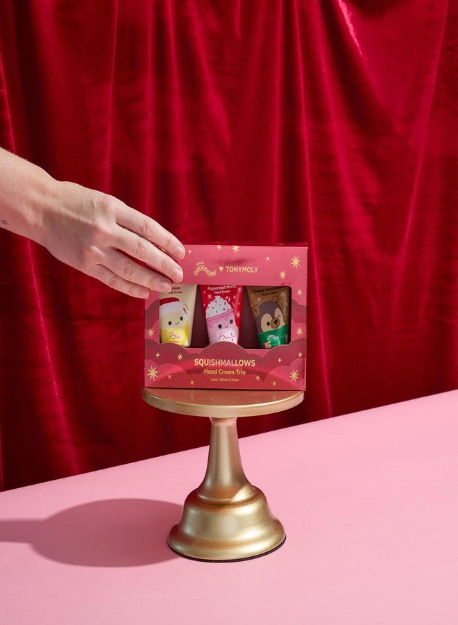 TONYMOLY x Squishmallows Holiday Hand Cream Set | Limited Edition Moisturizing Hand Cream Trio with Junie Banana, Hans Toasted Marshmallow & Ethel Peppermint Mocha | Soft, Hydrated Hands - Image 4